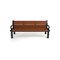Frog Furnishings Brown 5' Heritage Bench with Black Frame PB 5BROBFHER - alternate 2